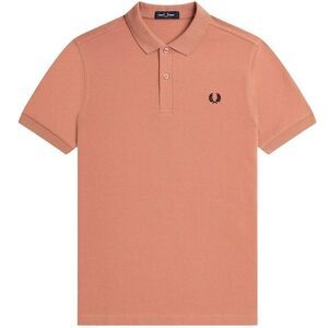 Fred Perry Mens Double Tipped Collar Polo Shirt / Peach